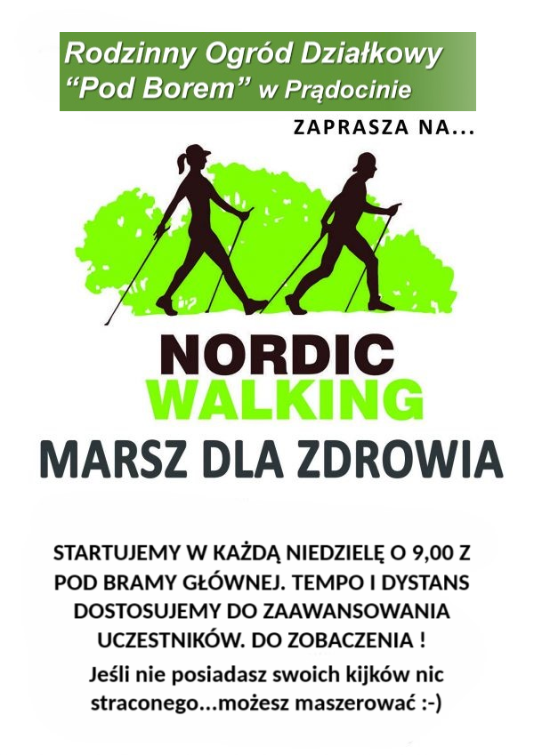 Nordic Walking plakat rod