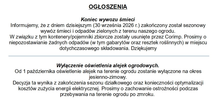 ogłoszenia